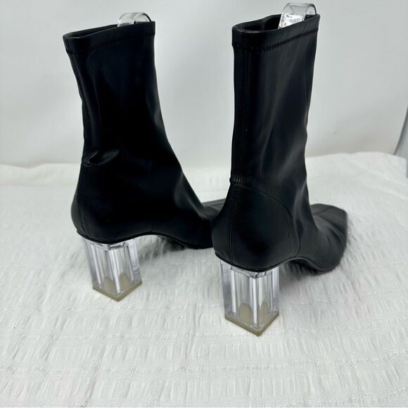 Zara Sleek Midi Calf Boots- Size 8 - Picture 4 of 15